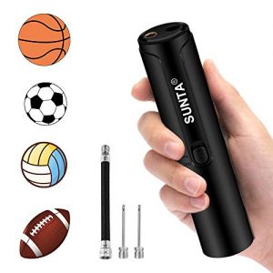 Automatic Electric Ball Pump, Air Pump with Needles for Balls, Basketball, Soccer, Volleyball, Football, Rugby, Inflatables and More, Battery Powered